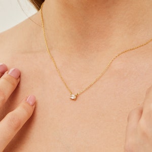 14K Gold Necklace / Everyday Necklace / Dainty Gold Necklace / Handmade Minimalist Jewelry / Necklaces for Women