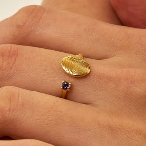 Custom Actual Fingerprint Rings - Birthstone Ring and Initial Ring ...