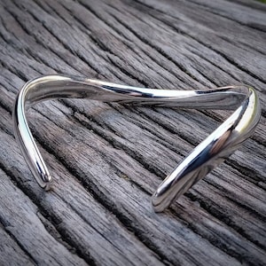 Pulsera de plata, pulsera de mujer, pulsera tubular, estilo uno de 50, pulsera boho, joyería boho, pulsera de plata gruesa