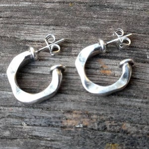 Pendientes de aro, pendientes bañados en plata, pendientes boho, pendientes llamativos, pendientes de boda, pendientes de regalo, día de San Valentín, estilo uno de 50