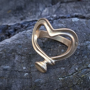 Ring, heart ring , Women ring, silver heart ring, rhodium  ring, boho ring, gift ring, cute ring, uno de 50 Style,gift for her, gift for mom