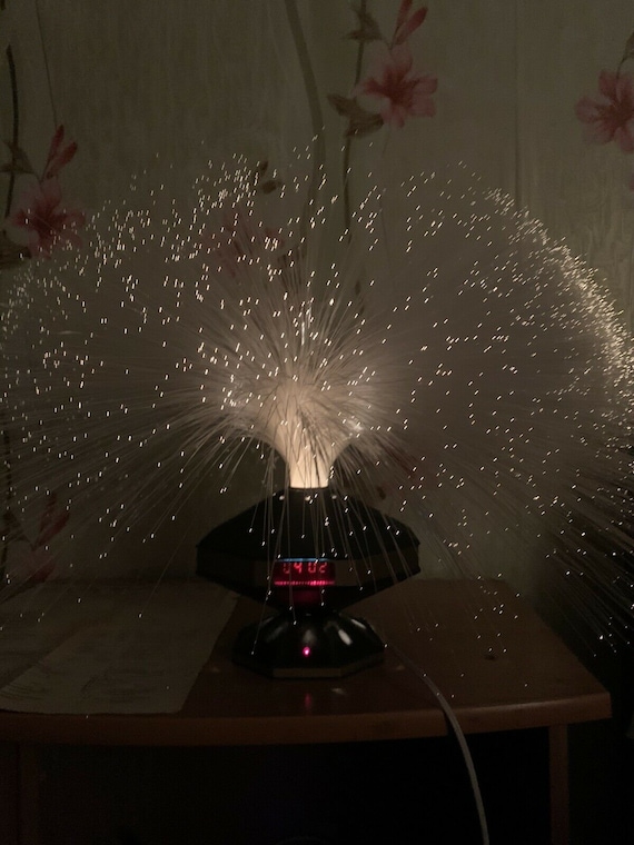 Fiber Optic Lamp Victoria Changes Color. Night Light With USSR Etsy