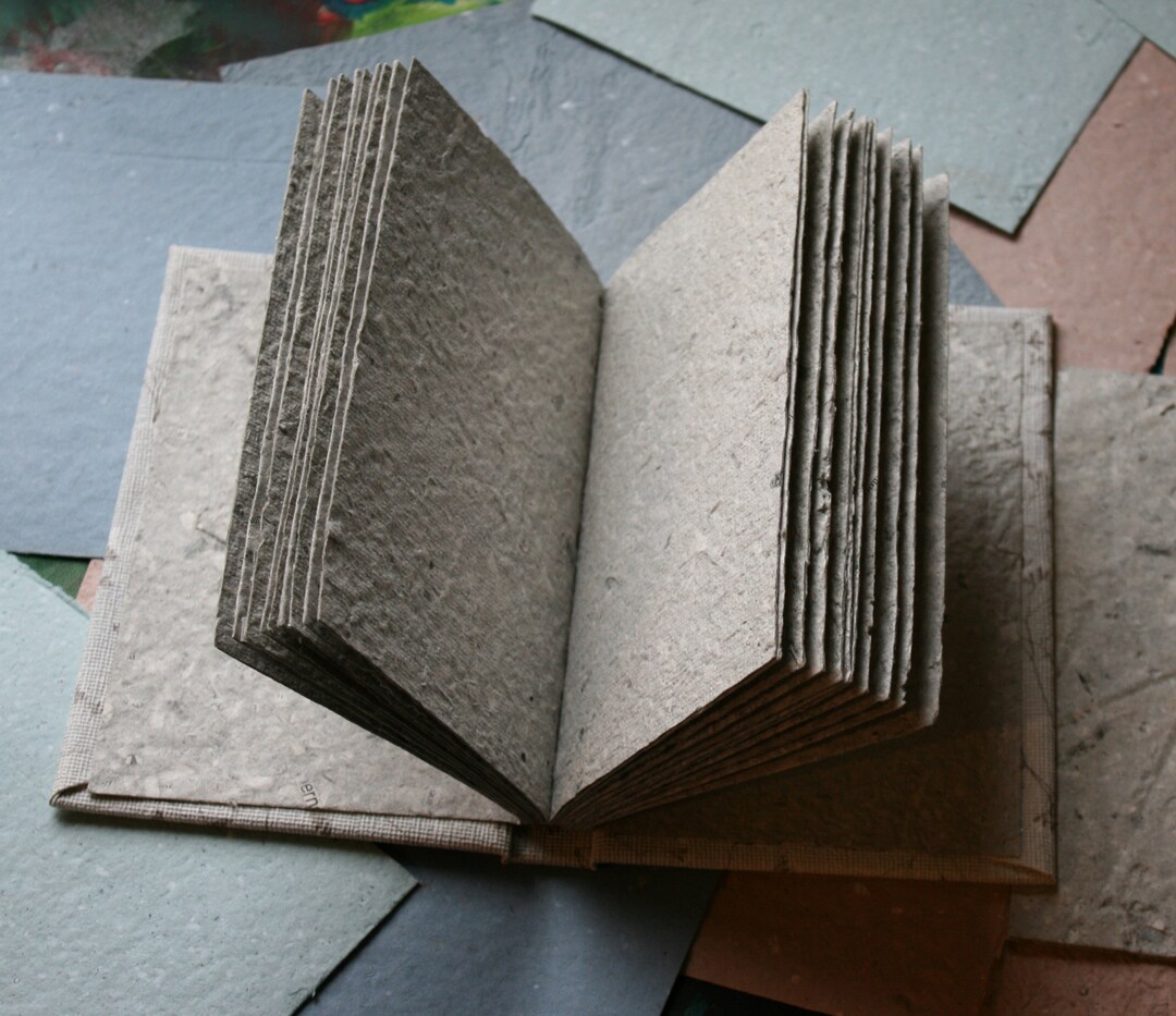 Handmade Recycled Hardcover Notebook Etsy
