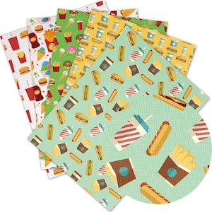 Hojas de imitación de cuero Tamaño A4 Pvc Impreso Artesanía Faux Leather Personaje de dibujos animados Impreso para bolso monedero pendientes bowsvinyl sheet