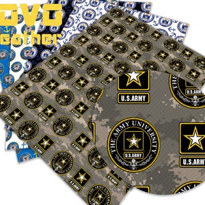 Badge army  Faux Leather Sheets fabric pieces Cartoon  Character Earring Hair Bow Crafts Leather Synthetic Leather Fabricvinyl sheet