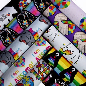 Folhas de couro sintético de urso polar, peças de tecido, desenhos animados, japonês, estampado, brinco, laço de cabelo, artesanato, couro sintético, folha de vinil