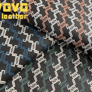 Designer Faux Leather Sheet, Vinyl Synthetic Leather Fabric ,Durable Vegan Leather Sheets in Unique Patterns