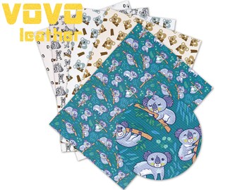 Tecknade konstläderark A4-storlek 8x12 för örhängen hårrosetter DIY-pyssel, PU-konstlädertyg vinylark tullfritt