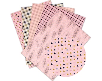 Tariff-free Faux Leather Sheets A4 Size Pvc Printed Crafting Faux Leather Cartoon  Character  Printed  for bag purse earrings bows