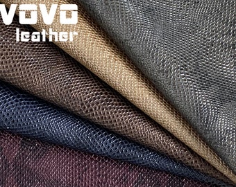 Tariff-free Snake texture Printing pattern faux leather sheets vegan  leather  for errings hair bows purse vinyl sheet