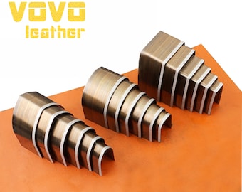 Tariff-free Set of 18 sharp  arrow round square leather belt  watch band corner edge punch Cutter Cutting Tools Kit