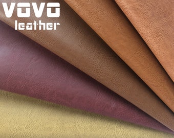 Tariff-free burnt texture faux leather sheets vegan  leather for erring hair bows bag purse wallet craftsvinyl sheet