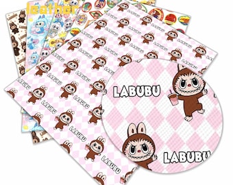 A4 Size Labubu Faux Leather vinyl sheet