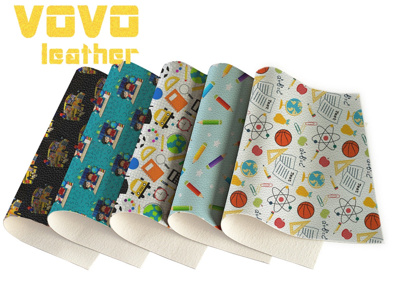 Patterned Vinyl and HTV Sheets - Louis Vuitton Multi Color Logo (LV3)