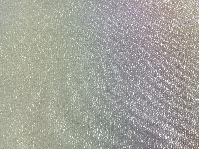 May include: A close-up of a textured, light gray surface with a subtle iridescent sheen. The surface has a fine, grainy texture.