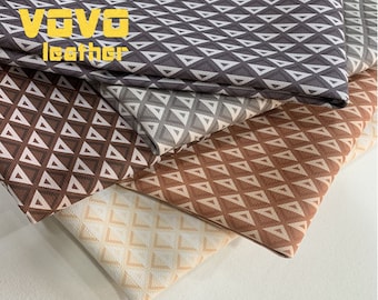 Láminas de piel sintética de diseño sin aranceles, tela de piel sintética de vinilo, láminas de piel vegana duraderas con diseños únicos.