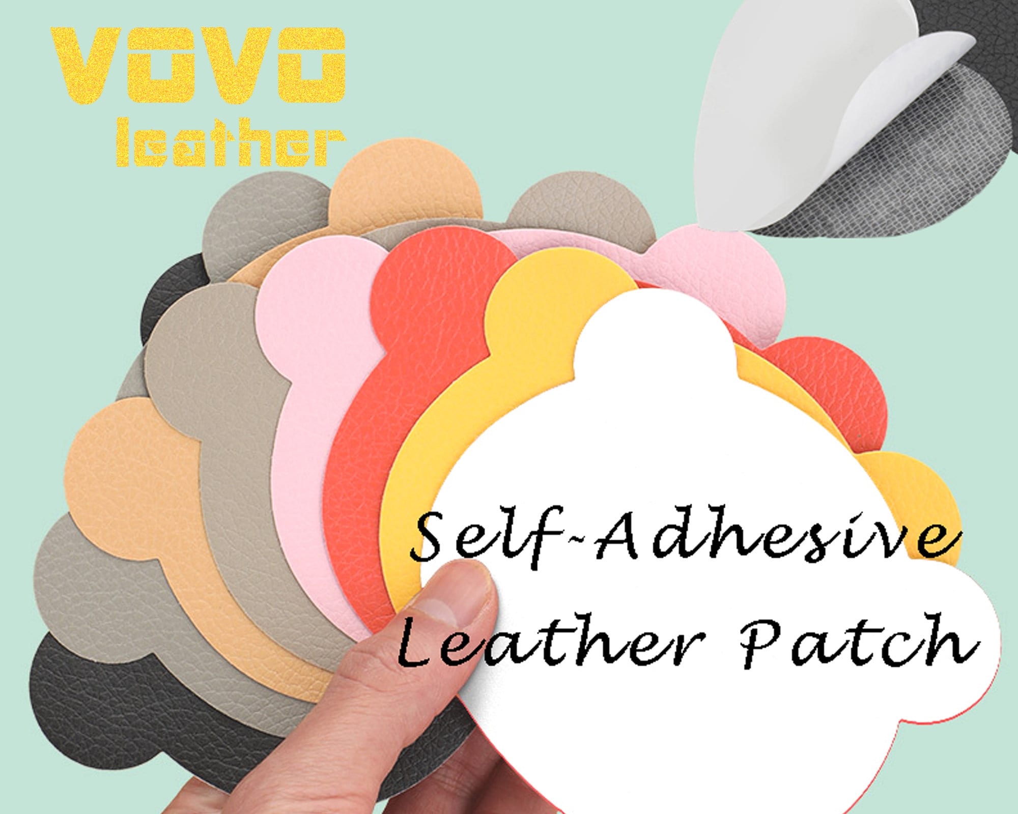 Self-adhesive Leather Fabric, Artificial Leather, Sofa Leather Fabric,  Leather Sheets, Band-aid Faux Leather Fabric, by the Half Yard 