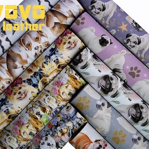 Dog Faux Leather sheetsvinyl sheet