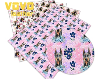 Cartoon Faux Leather Sheets A4 Size 8x12 for Earrings Hair Bows DIY Crafts, PU Synthetic Leather Fabric Vinyl Sheet Tariff-free