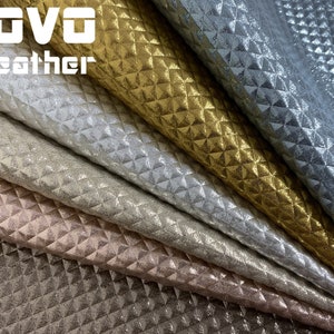 Solid pyramid texture faux leather sheets vegan  leather  for errings hair bows purse walletvinyl sheet