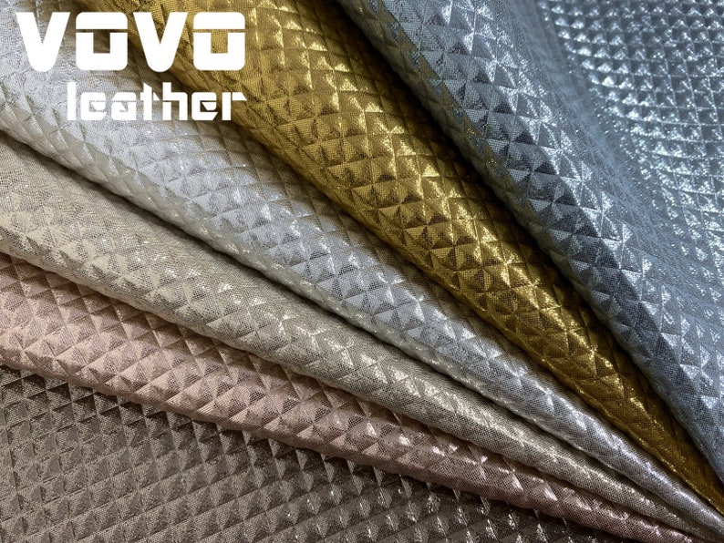 Solid pyramid texture faux leather sheets vegan leather for errings hair bows purse wallet
