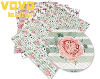 Tariff-free Faux Leather Sheets A4 Size PU Crafting Cartoon anime Character Printed  for bag purse earrings vinyl sheet