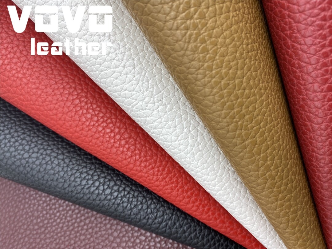 Tariff-free Thick 2.0mm Grain Texture Faux Leather Sheets Vegan Leather ...