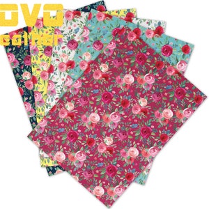 Hojas de cuero de imitación Tamaño A4 Pvc Impreso Artesanía Personaje de anime de dibujos animados de cuero de imitación Impreso para bolsa monedero pendientes bowsvinyl sheet