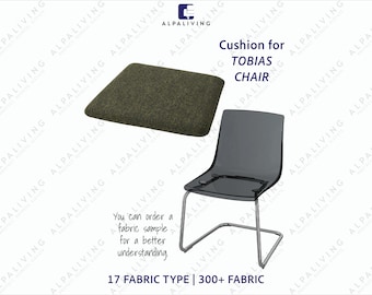 Funda de cojín para silla TOBIAS, cojín de asiento, funda lavable y extraíble