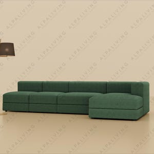 Sofa Cover for JÄTTEBO Series – Custom-Made Sofa Cover in Many Colors – Washable Cover for 3.5-seater sofa and chaise longue
