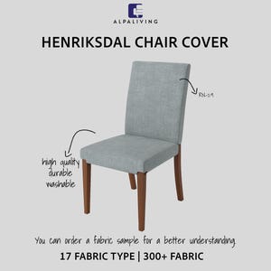 Henriksdal Dining Chair Cover | Custom Slipcover in 300+ Fabrics, Washable & Durable Replacement