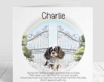 Dog Loss Card - Dog Bereavement Card - Pet loss - Dog Loss Sympathy Card - Sorry For Your Loss - Pet loss card - Spaniel Sympathy Card