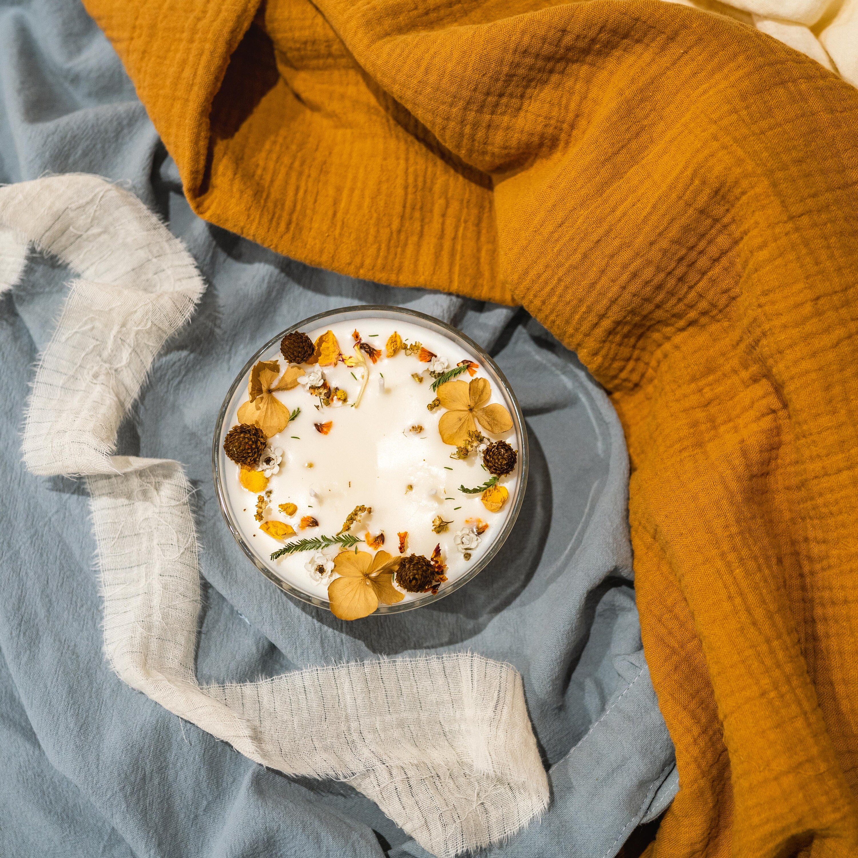 Bougie Fleurie - Mangue Coco