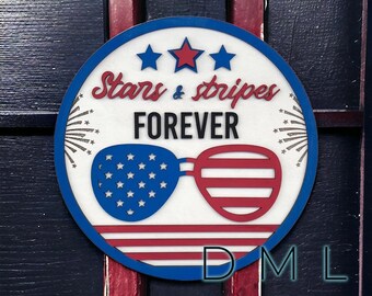 Stars Stripes SVG File American Sign File Digital Craft Project for Summer Paint Parties SVG for Laser July DIY Kit Craft 4th Decor usa