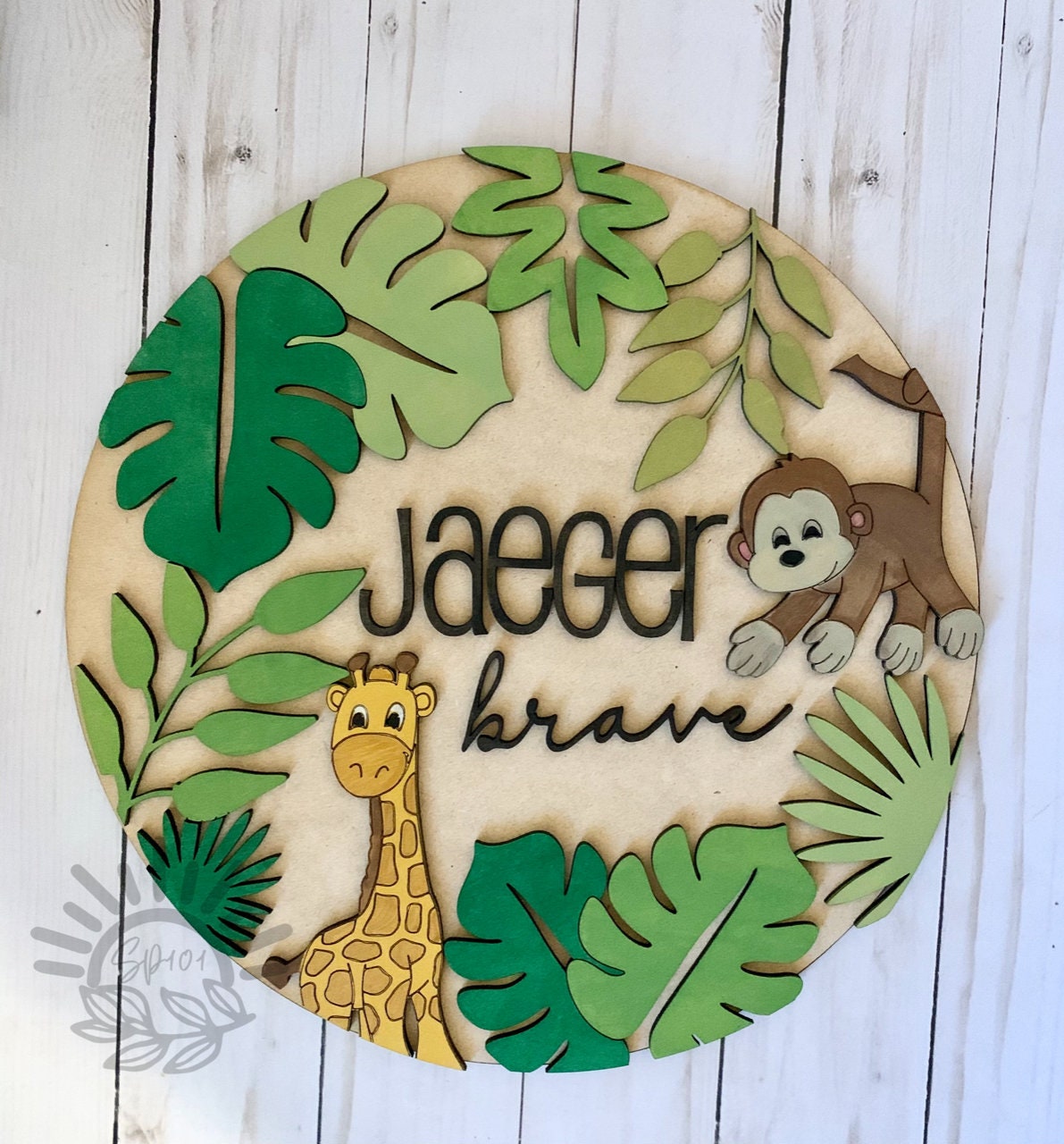 Dschungel Themen Kindergarten Zimmer Kinder Zeichen Safari | Etsy