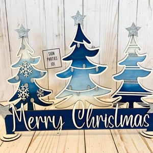 Christmas Tree SVG Winter Cut File for Lasers SVG Christmas Home Decor Standing Tree File