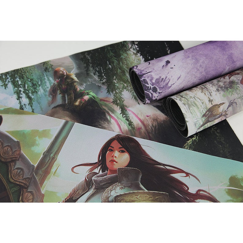 Board Game MTG Playmat Size 60X35CM Mousepad Play Mat for TCG CCG Yugioh Pokemon Big Table Mats Pink tree