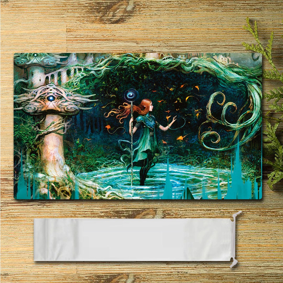 Mtg Play Mat Buy MTG Playmat Board Game Gamemat For DTCG MTG CCG OGC RPG Trading Card Game Play Mats Mousepads Fantasy Starry Sky 119 Magic The Gathering Playmat - Foto 8