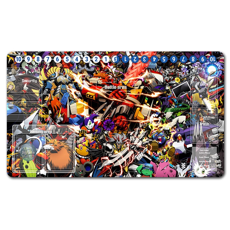 Playmat 7575492 Board Game Digimon Playmat Size 60X35CM Etsy