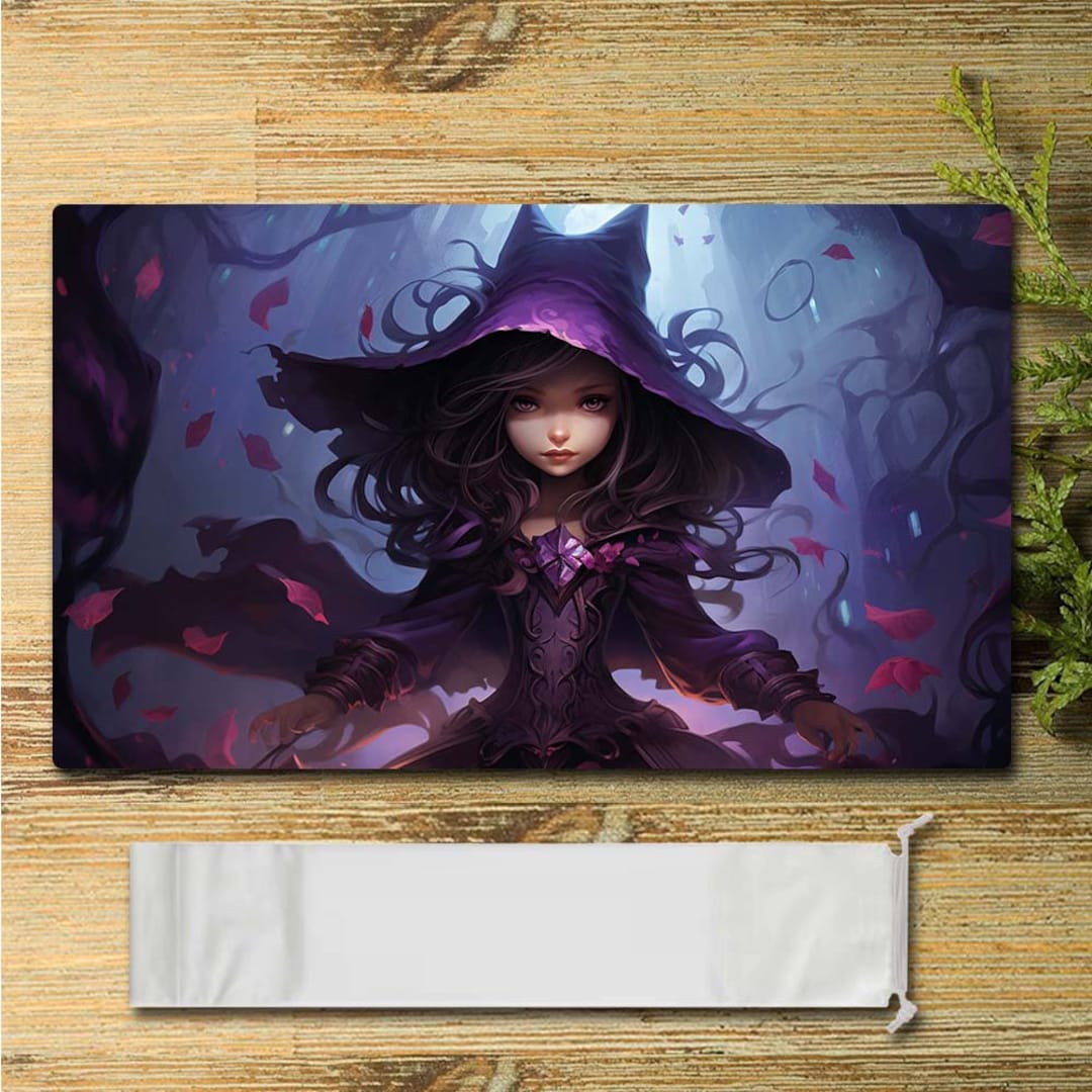 Liliana Chibi Board Game MTG Playmat Size 60X35CM Mousepad Play Mat for