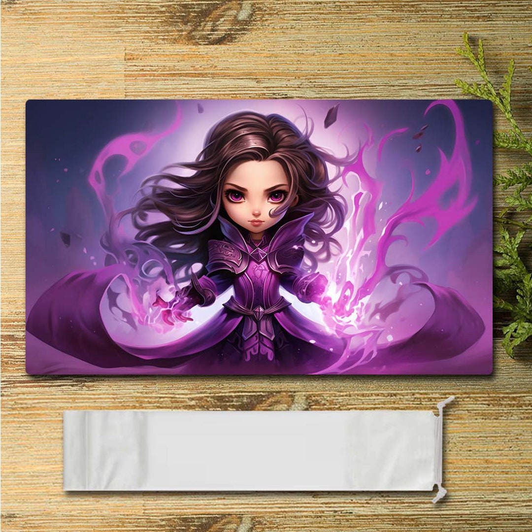 Liliana, Chibi Board Game MTG Playmat Size 60X35CM Mousepad Play Mat