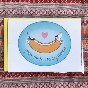 You’re the Bun to My Weenie Mini Greeting Card