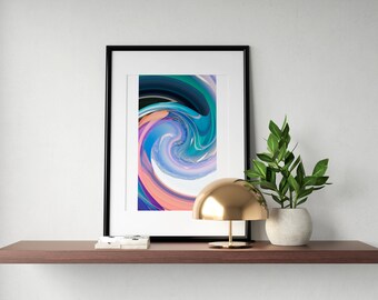 Moderne abstracte kunst werveling van liefde