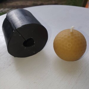 Golf ball candle mould