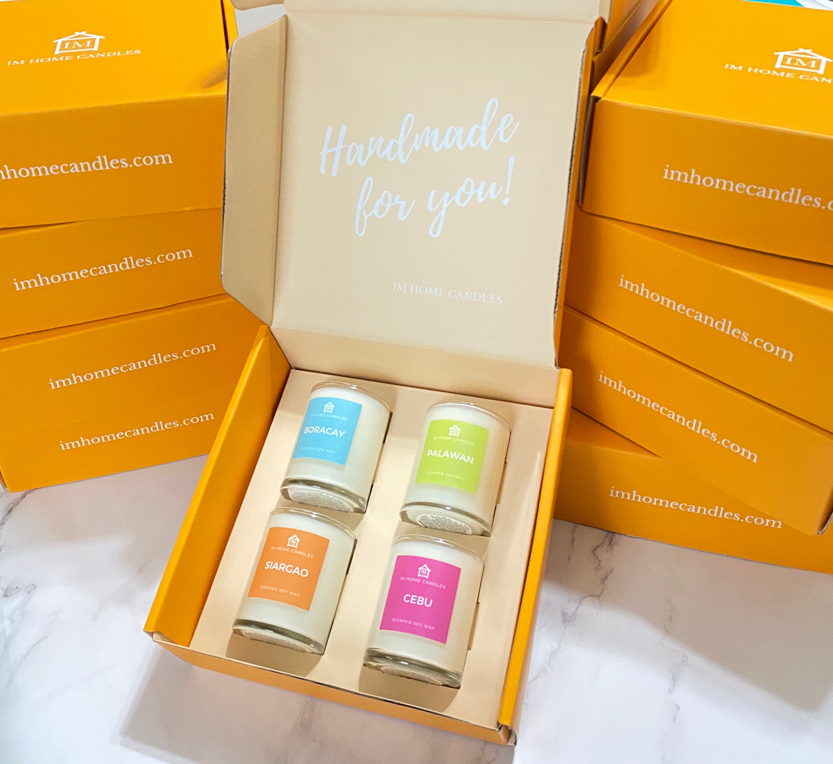 Philippine Islands Escape: Candle Votive Collection Featuring Palawan, Boracay, Cebu & Siargao