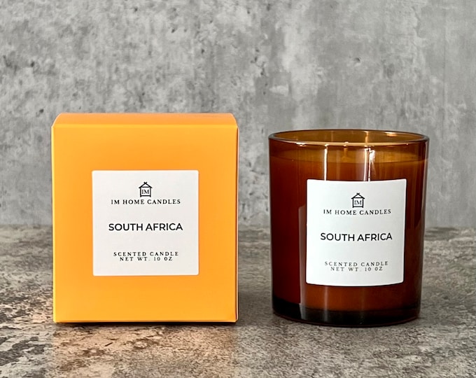 SOUTH AFRICA Scented Candle Honeysuckle Tuberose Jasmine 10 Oz Candle