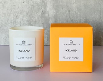 ICELAND Natural Soy Wax Blend Candles | Ozone | Citrus | Sea Salt | Musk