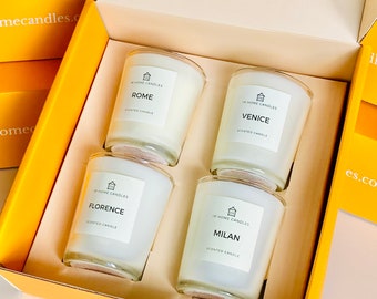 ITALY Votive Candle Set | Gifts For A Traveler | Scented Candles | Travel Inspired Candles