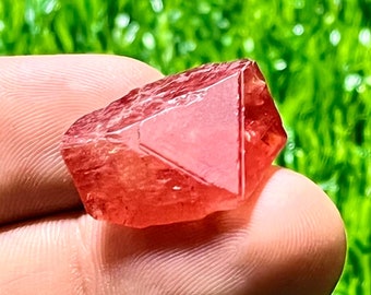 Rhodochrosite Crystal from Skardu Pakistan with beautiful triangular shape