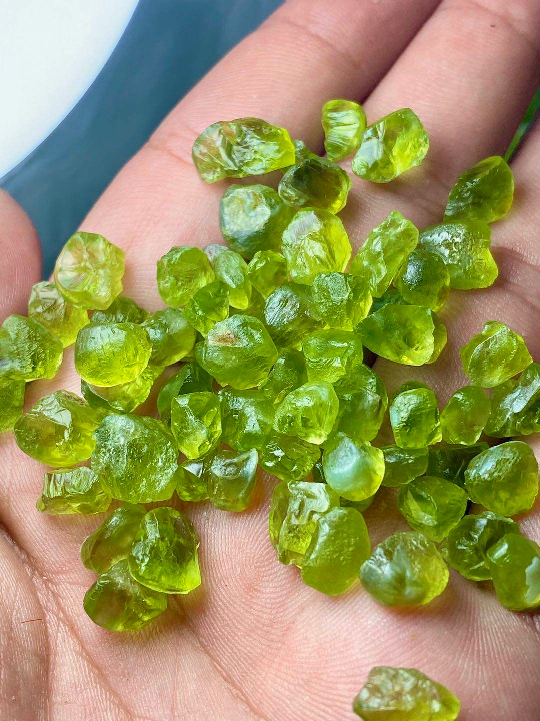 AAA Facet Grade Peridot Rough Raw Peridot for Gemstone | Etsy